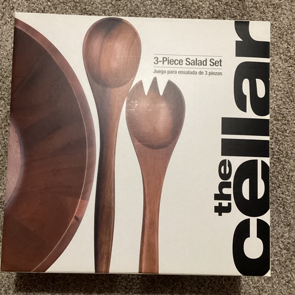 New the Cellar , Acacia Wood 3 Piece Salad Set, Created for Macy's - Picture 5 of 10